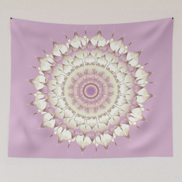 Artikelvorschau, Delicate Mandala lilac entworfen und verkauft von pearlposition.