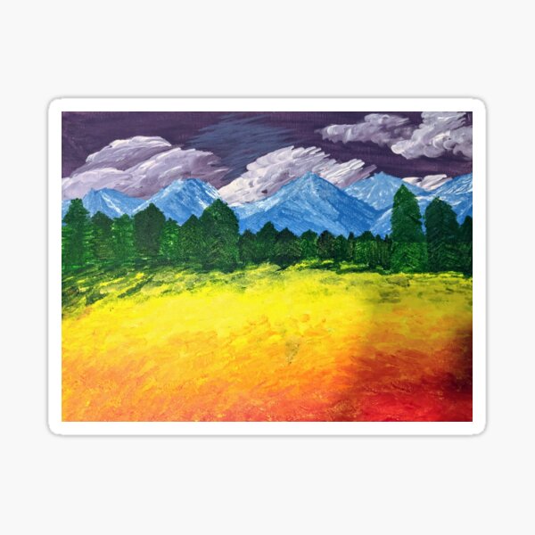 Gay Pride Flag Landscape Sticker