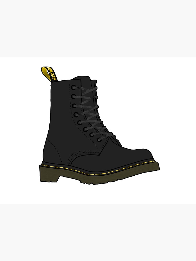 Doc Marten s Black Art Print for Sale by Haley Biemiller Redbubble