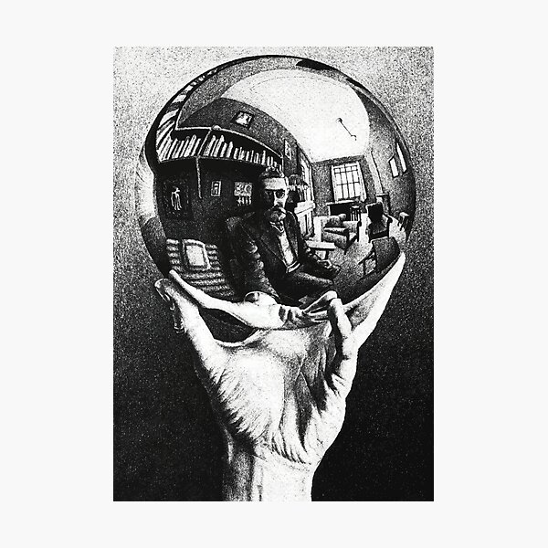 M.C. Escher selfie Photographic Print