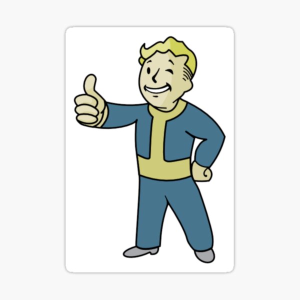 Fall out boy - vault boy - pipboy Sticker