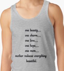 one love , one chamr,meaning of mother,mothers love Men's Tank Top
