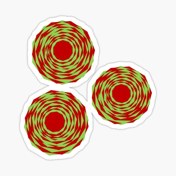 decagon but festive Sticker