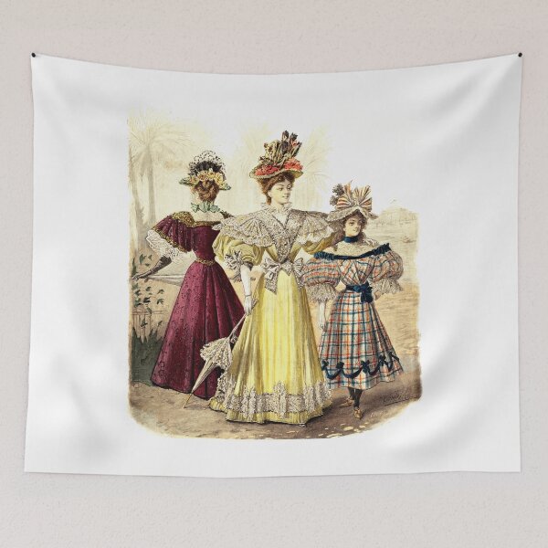 Item preview, Victorian Era Ladies Vintage Women Fashion Dress with Parasol Design designed and sold by kmcs.