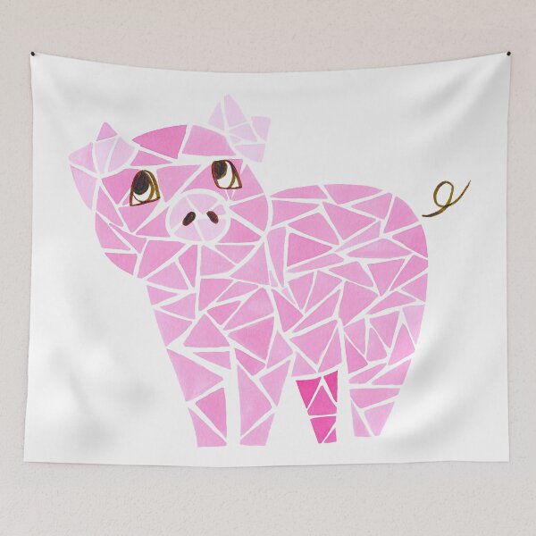 Item preview, Geometric piggy design designed and sold by RosanneCreates.
