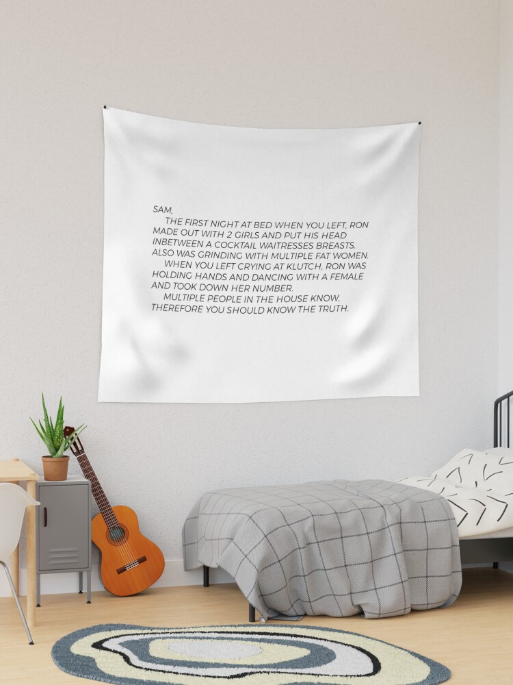 Jersey shore letter online tapestry