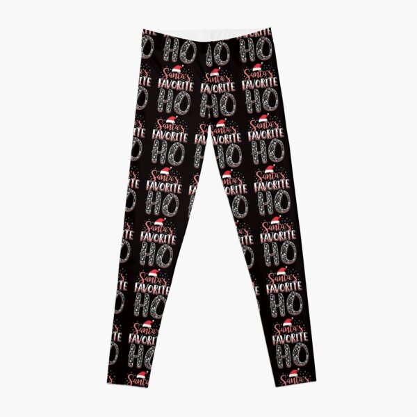 Cute Santa's Christmas Favorite Ho Humor Leggings