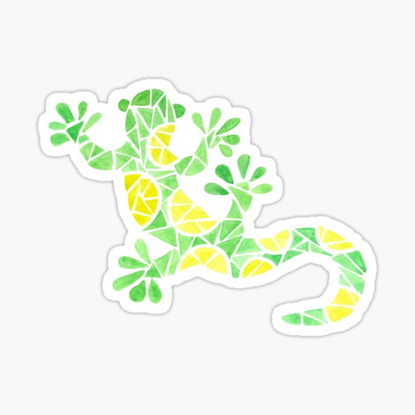 Geometric gecko design Sticker