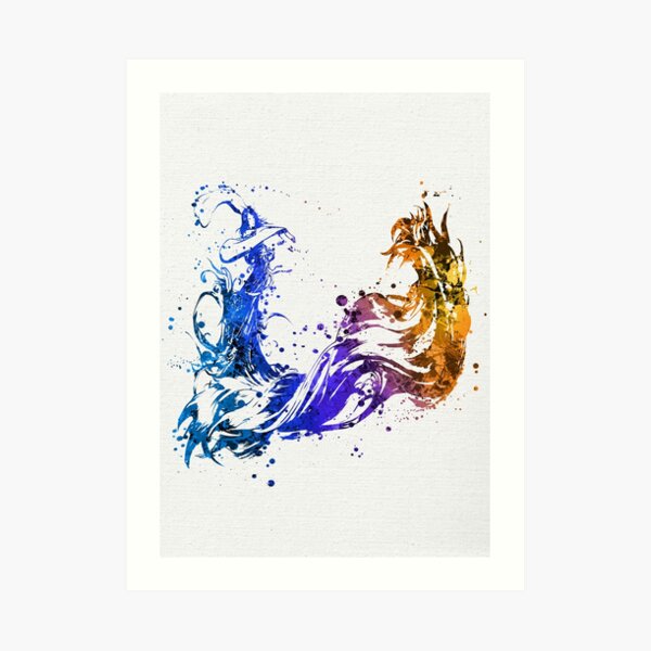 Final Fantasy X Splatter (Lite) Art Print