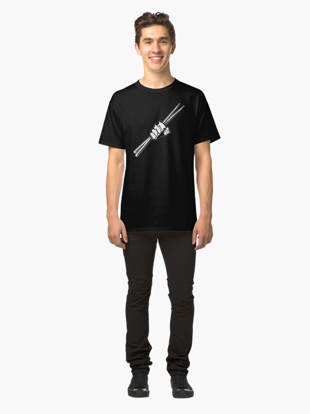 Alternate view of Drum Sticks Fist Punch Classic T-Shirt
