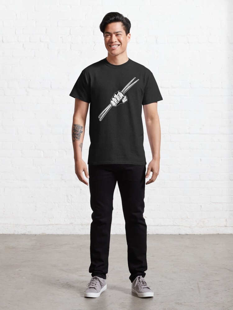 Alternate view of Drum Sticks Fist Punch Classic T-Shirt