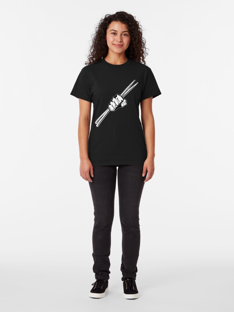 Alternate view of Drum Sticks Fist Punch Classic T-Shirt