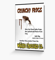 Crunchy Frogs - Whizzo Chocolate Co. Greeting Card