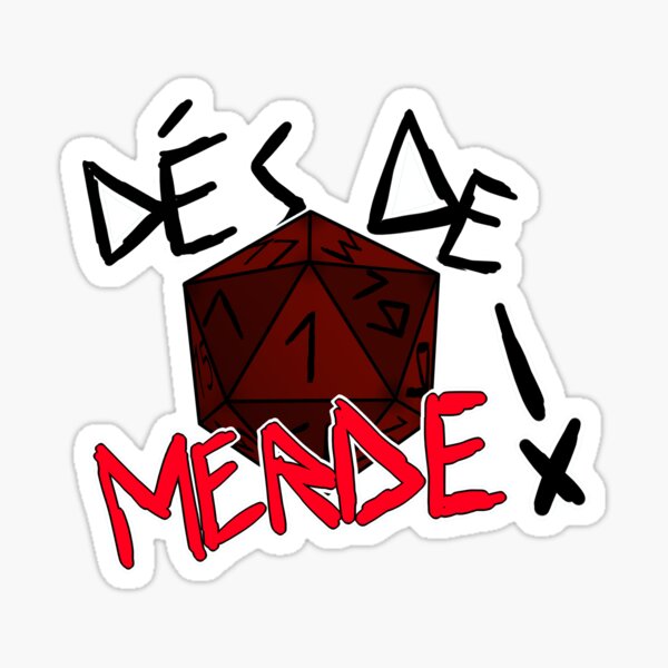 Item preview, Dés de merde ! designed and sold by WeabunnyA.
