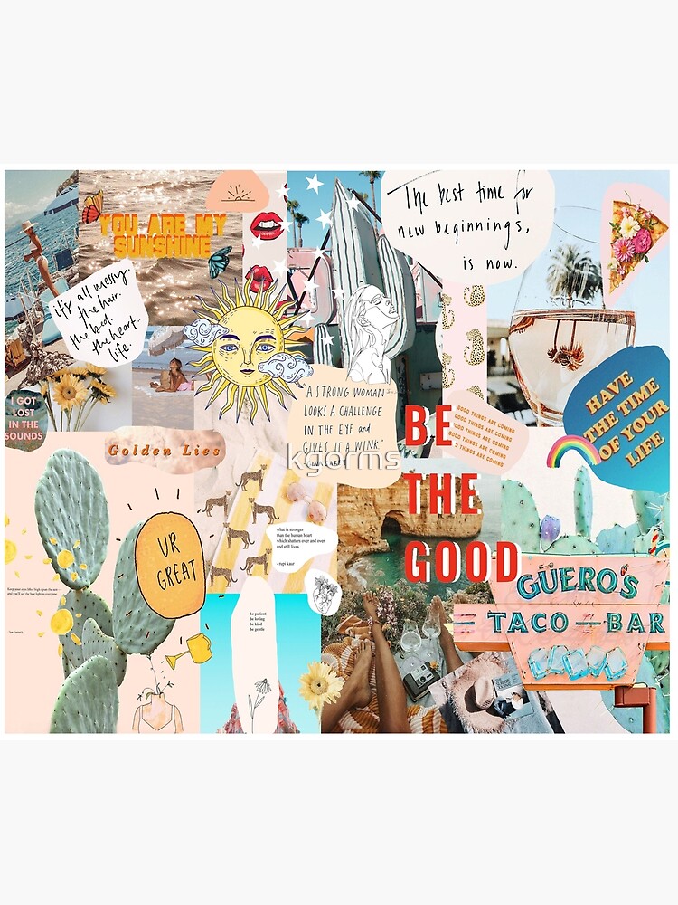 SUMMER COLLAGE TAPESTRY - PHONE CASE by kgorms