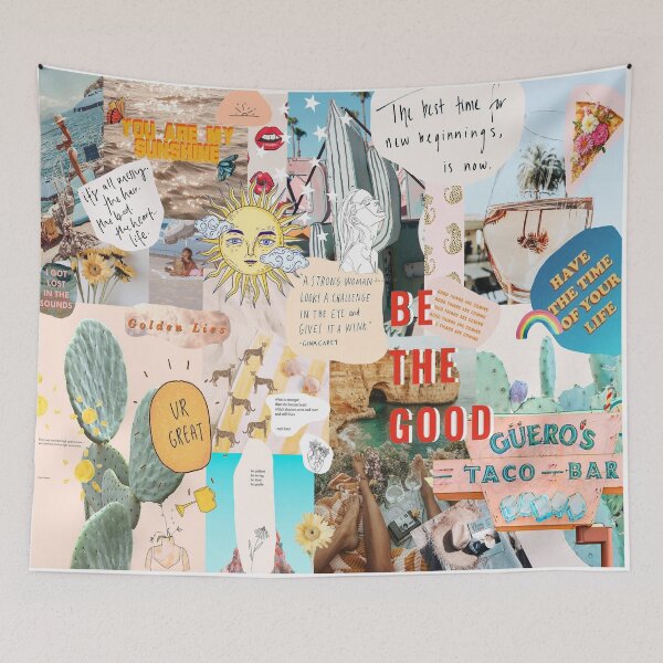 Item preview, SUMMER COLLAGE TAPESTRY - PHONE CASE designed and sold by kgorms.