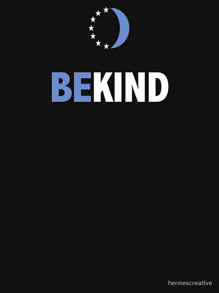 BE KIND WITH STARS AND SLIVER MOON by hermescreative