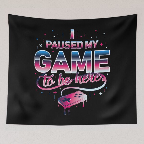 Item preview, I Paused My Game To Be Here Gamer Retro Vintage designed and sold by rafaeltto.