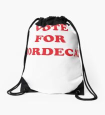 Vote For Mordecai! - Campaign Tee Drawstring Bag