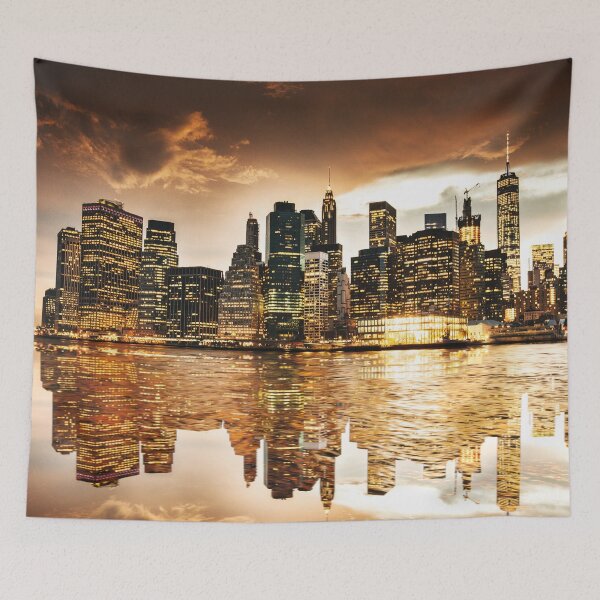 Item preview, new york city skyline at dusk designed and sold by franckreporter.