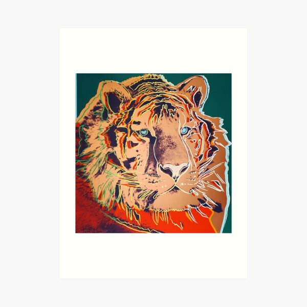 Tigre Siberiano - Andy Warhol Lámina artística