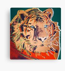 Siberian Tiger - Andy Warhol Canvas Print
