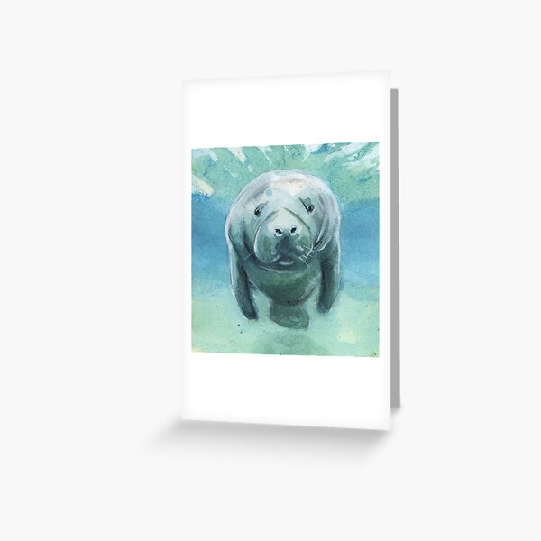 Mister Manatee Greeting Card