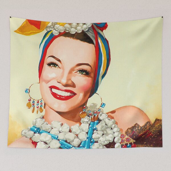 Item preview, Painting of Carmen Miranda  designed and sold by BlueVisionInk.