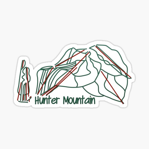 "Hunter Mountain Trail Map" Sticker for Sale by ChasingGnarnia Redbubble