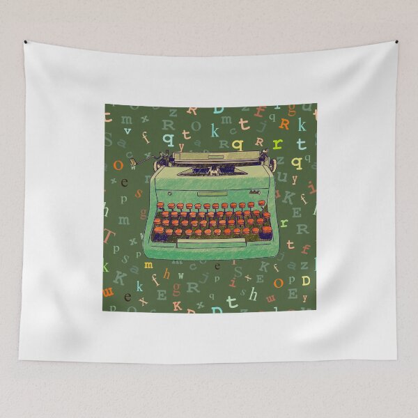 Item preview, Hand Drawn Typewriter Seamless Design designed and sold by Stacey Lynn Crary.
