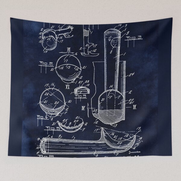 Item preview, Ice Cream Scoop Blueprint Kitchen Decor designed and sold by Glimmersmith.