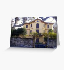 Lovely House on Lake of Como Greeting Card
