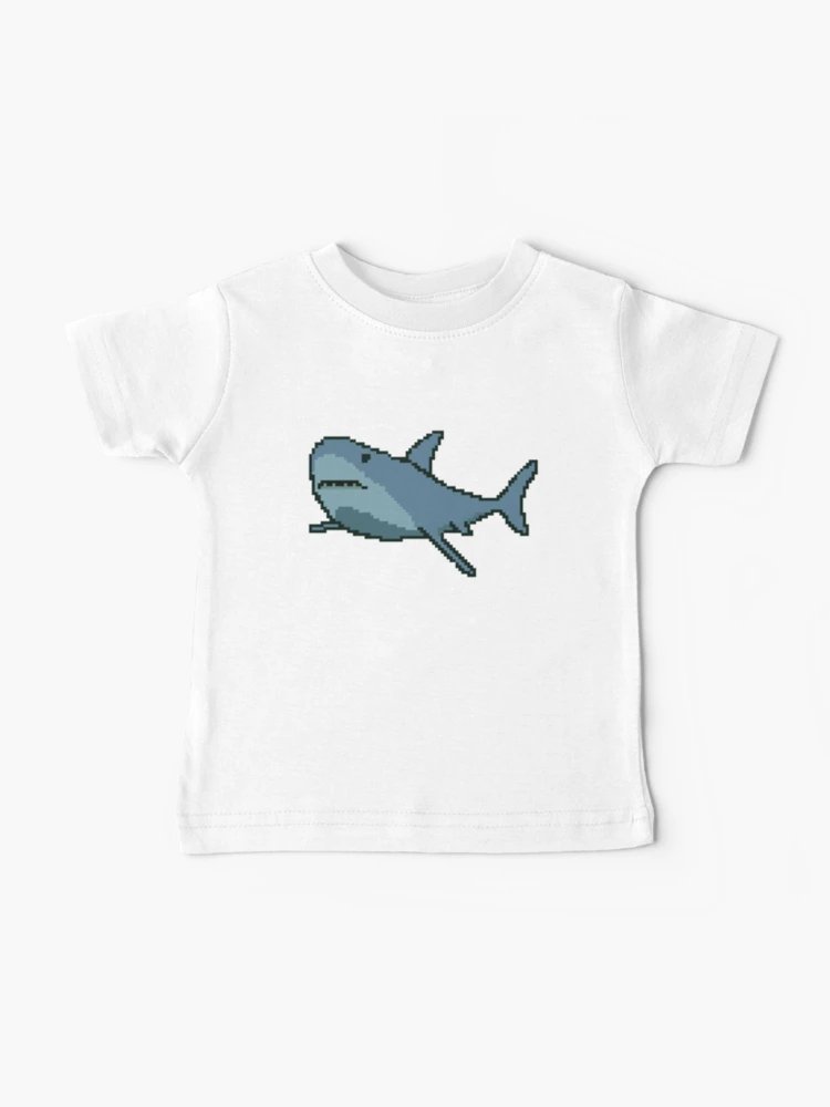 Shark Pixel Art Baby T-Shirt for Sale by Bunnyfuncake