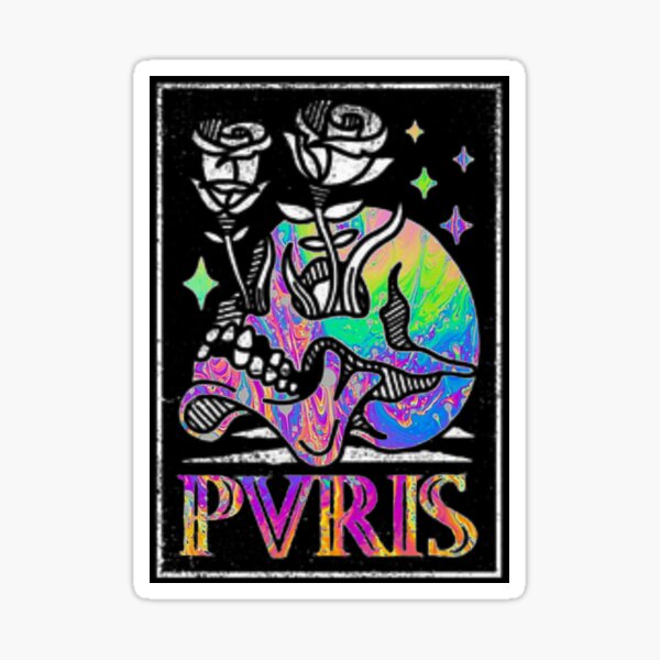 PVRIS Rainbow Skull Sticker