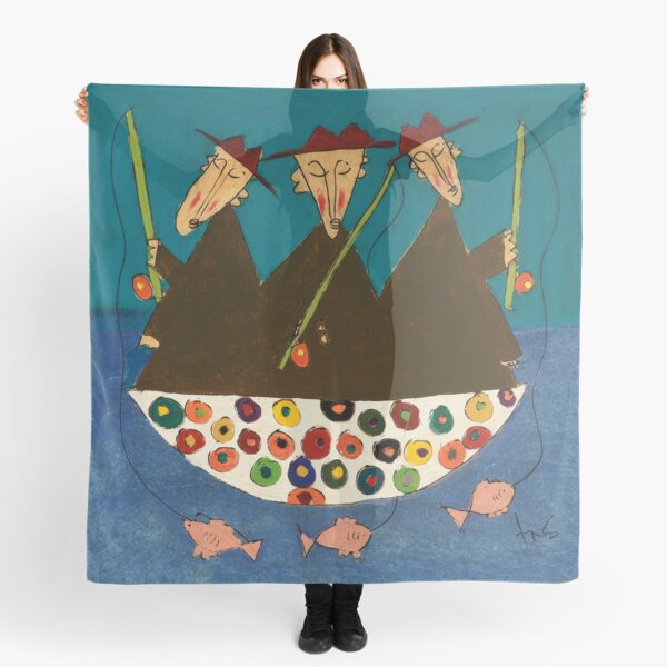 Three Night Fishermen - Mediterranean Scarf