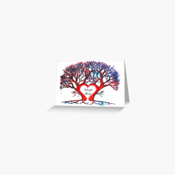 Heartfelt Thanks - Tree Greeting Card