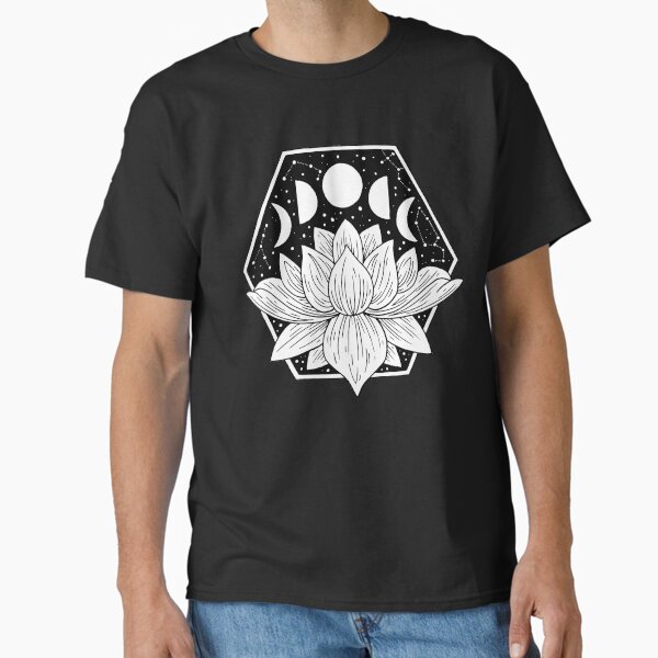 Item preview, Moonlight Lotus Flower - Geometric Illustration designed and sold by bblane.