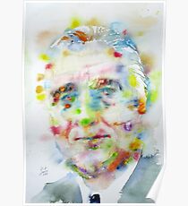 FRANKLIN D. ROOSEVELT - watercolor portrait Poster