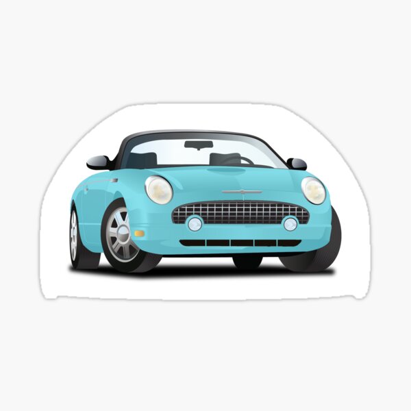 2002-2005 Ford Thunderbird Turqoise Sticker