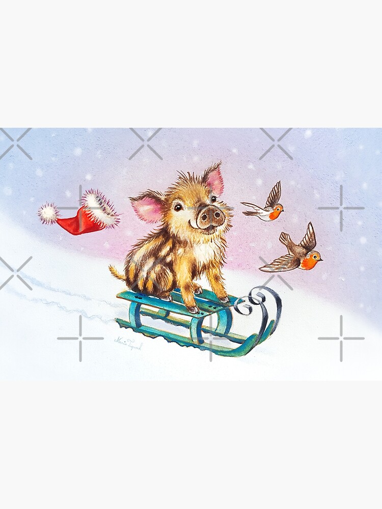 Christmas piglet by Maria Tiqwah by MariaTiqwah