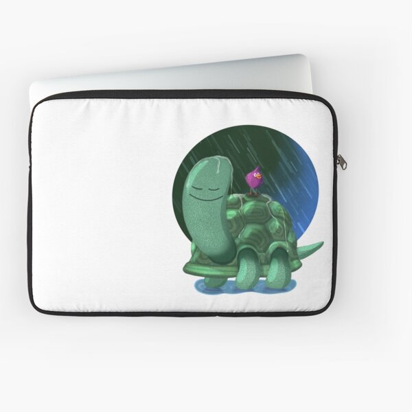 Two friends happy under the rain Laptop Sleeve