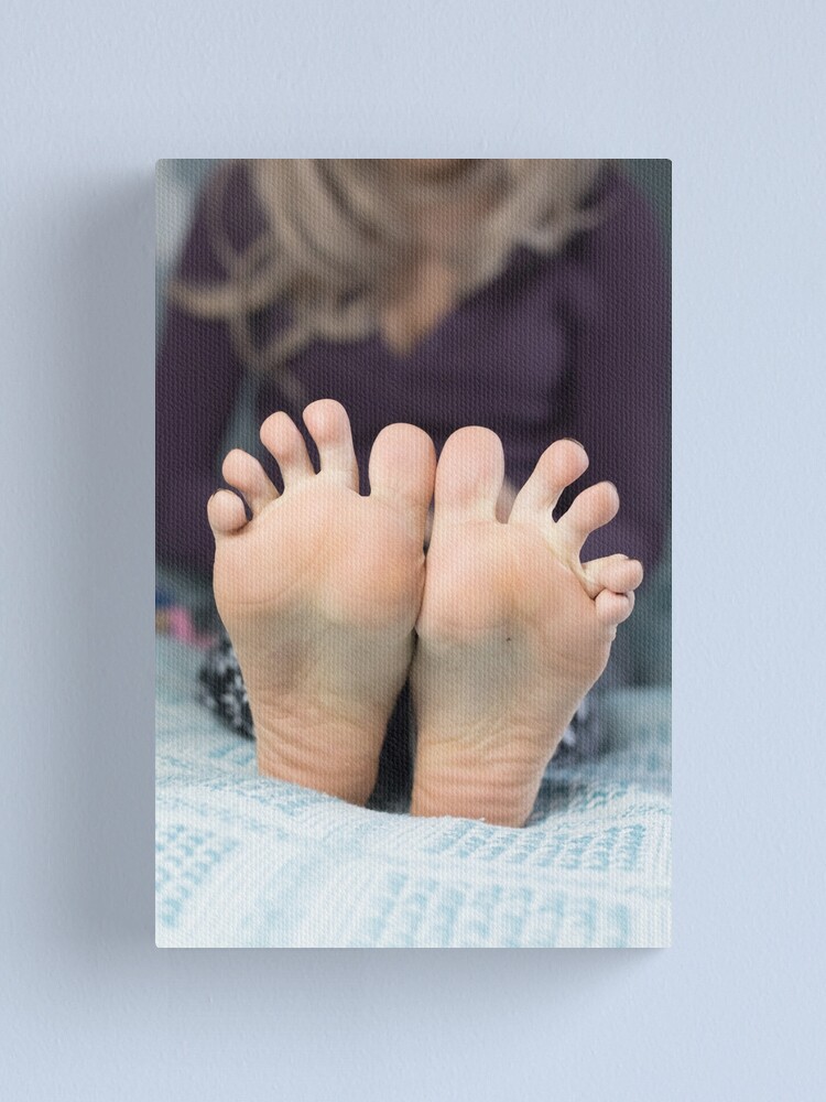 Toe Spread Soles Canvas Print