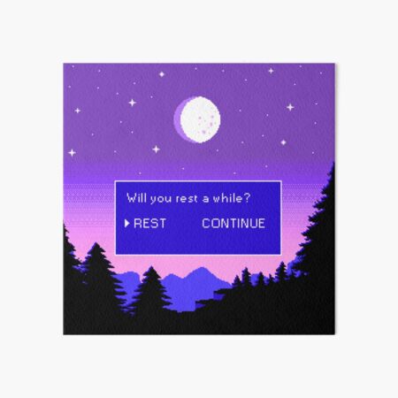 will you rest a while? Art Board Print