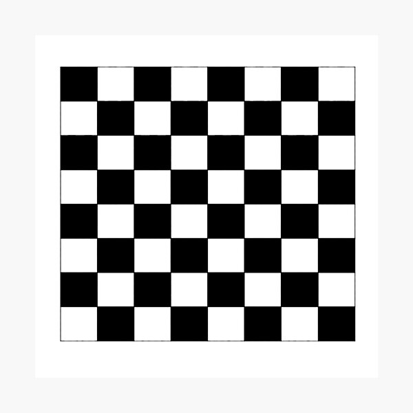 Item preview, BLACK & WHITE CHECKER BOARD DESIGN   designed and sold by sharlesart.