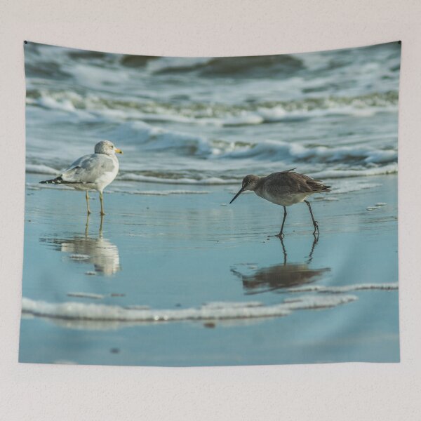 Item preview, Wilson's snipe and Ring-billed gull scapes designed and sold by KensLensDesigns.