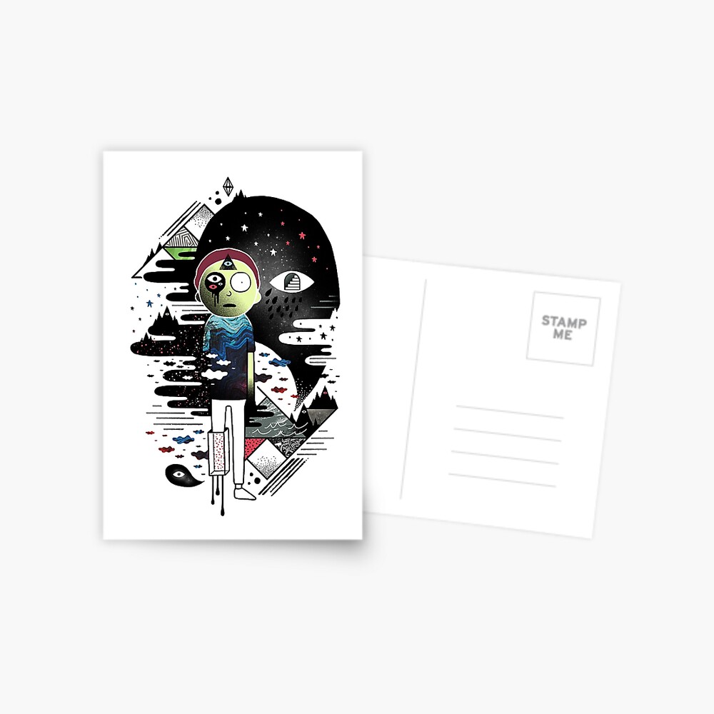 Inner Dimensional Morty Postcard