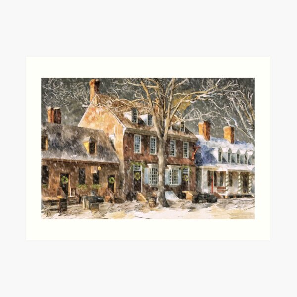 An Old Fashioned Christmas Art Print