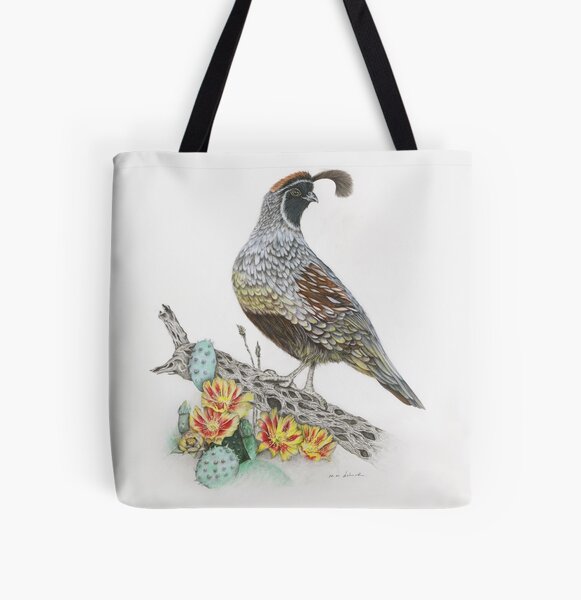 Gambel's Quail Pillows and Totes All Over Print Tote Bag