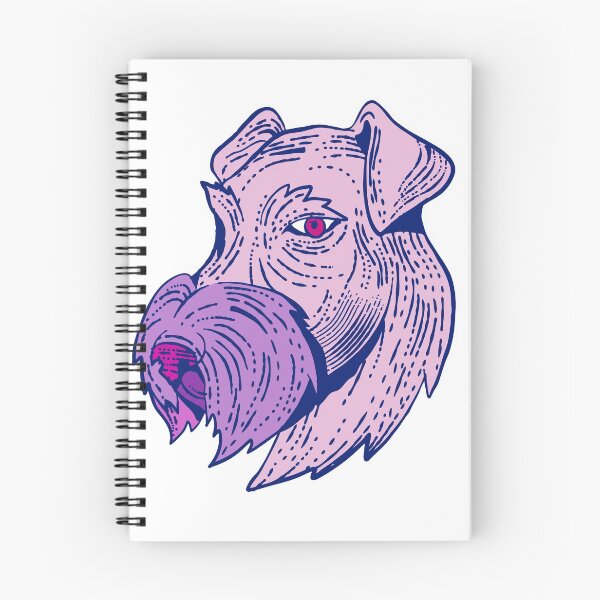 Item preview, Bingley Terrier Head Etching Color designed and sold by patrimonio.