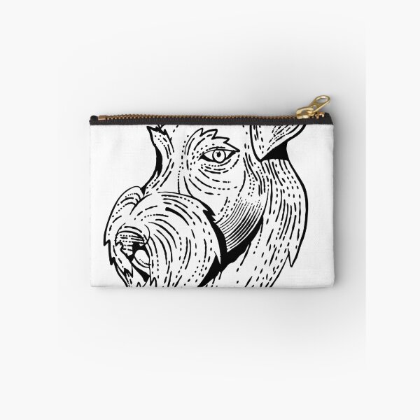 Item preview, Airedale Terrier Head Etching Black and White designed and sold by patrimonio.